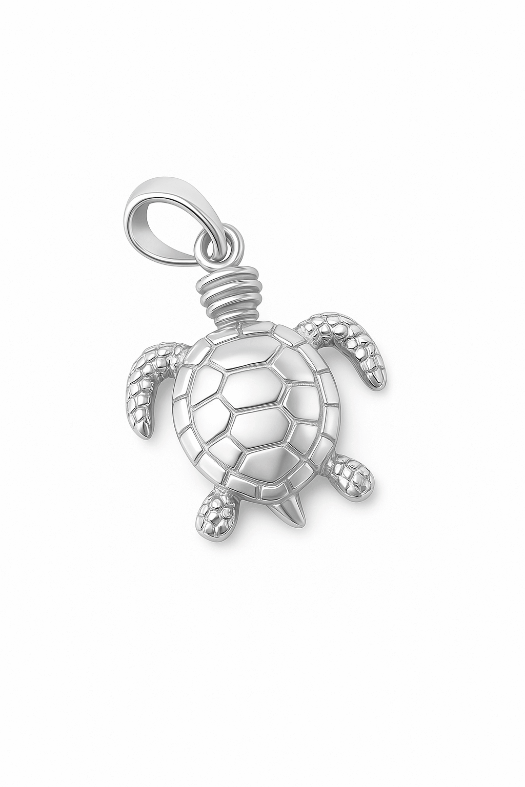 Sterling Silver Sea Turtle Pendant - Bright Stone Jewelers