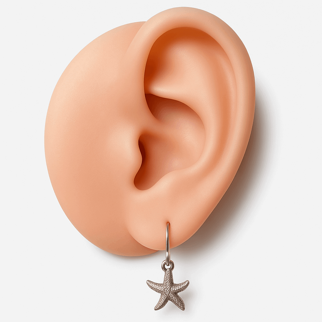 Sterling Silver Starfish Hook Earrings - Bright Stone Jewelers