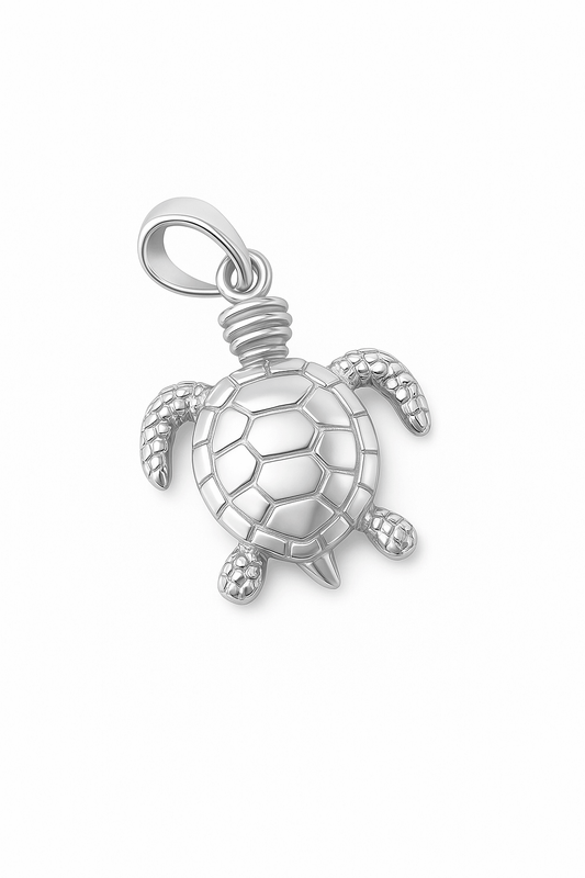 Sterling Silver Sea Turtle Pendant