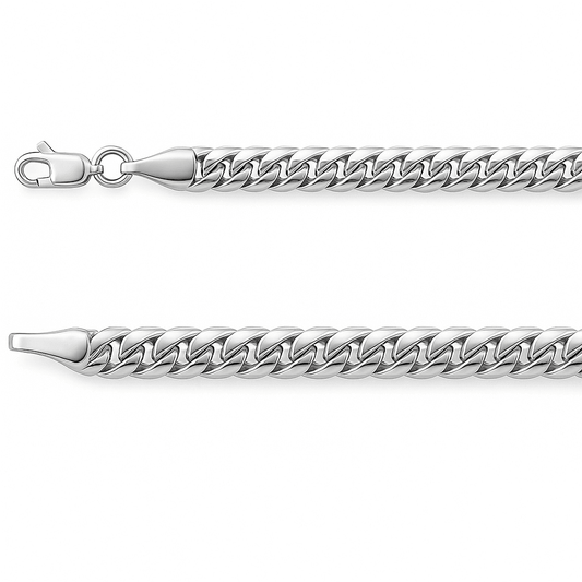 Sterling Silver 4.35 mm Miami Cuban Curb 8" Chain - Bright Stone Jewelers